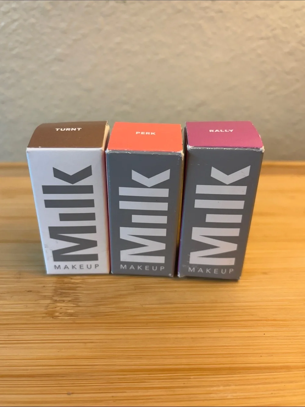 Milk Makeup Lipstick Trio in Brown, Coral, Pink